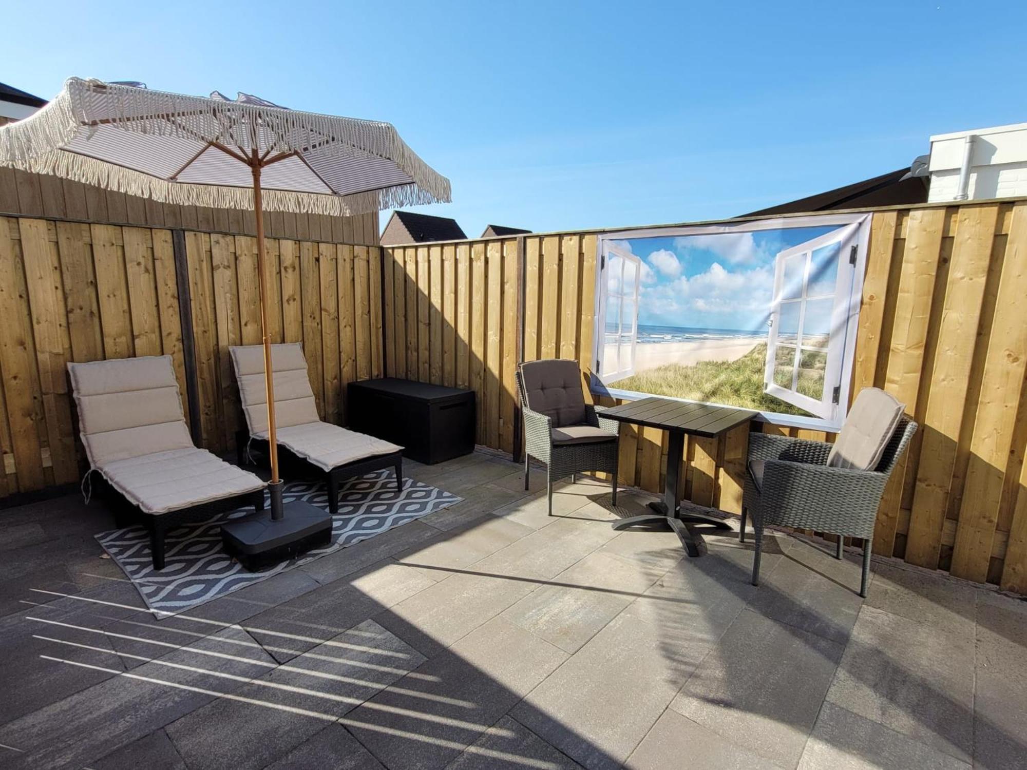 Luxe Kamer Langendam 48 Met Prive Terras Zoutelande Luaran gambar